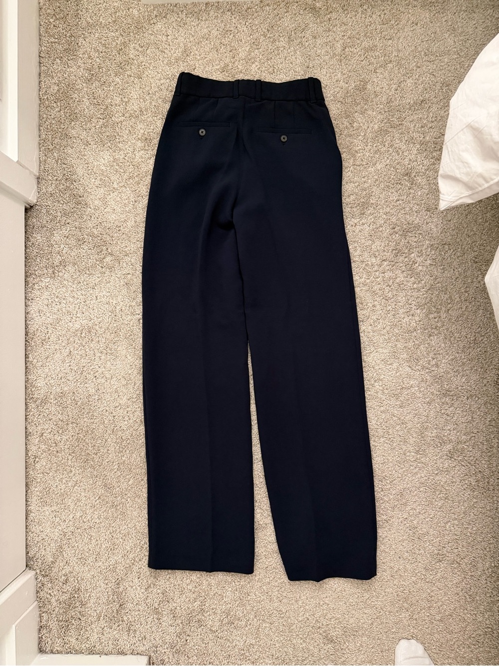 Aritzia The Agency Crepette Pant in Dark Night Navy - Picture 5 of 6